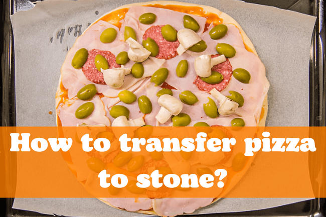 how to transfer pizza to stone